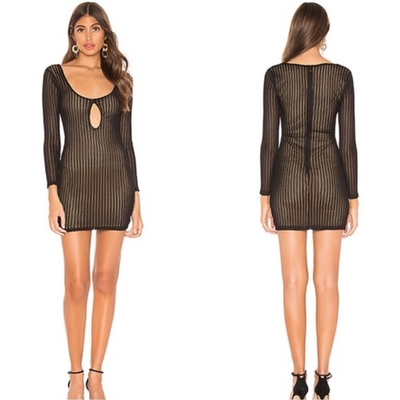 NEW with tags Privacy Please lace Cut Out Long Sleeve Mini dress - Picture 1 of 7